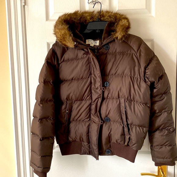 Ralph Lauren Brown Puffer Jacket 